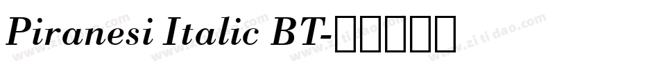 Piranesi Italic BT字体转换